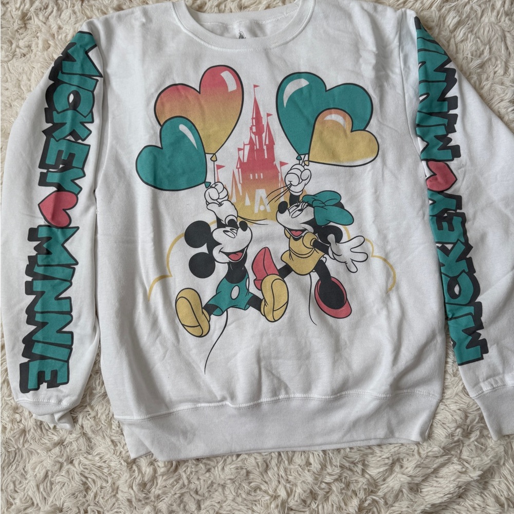 Disney Parks Mickey and Minnie Graphic Sweatshirt